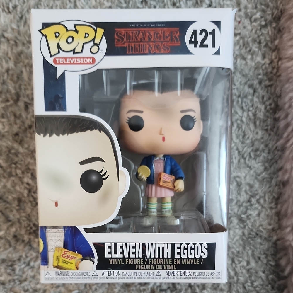 Funko Pop 421, Stranger Things ELVEN W/EGGOS